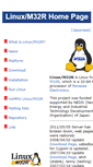 Mobile Screenshot of linux-m32r.org